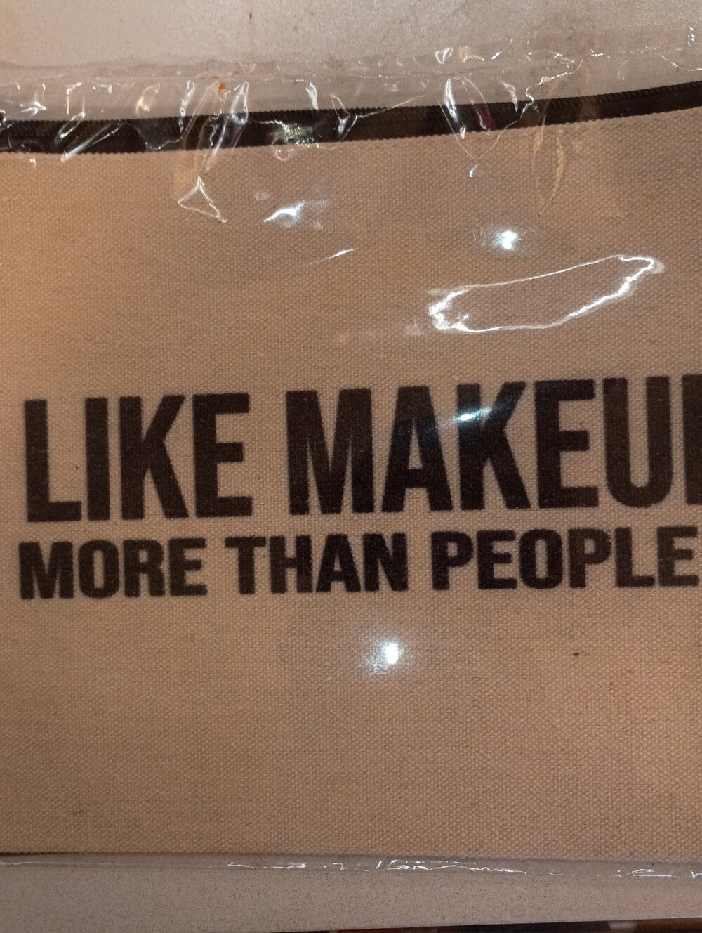Sarcastic Make Up Bag NWT!